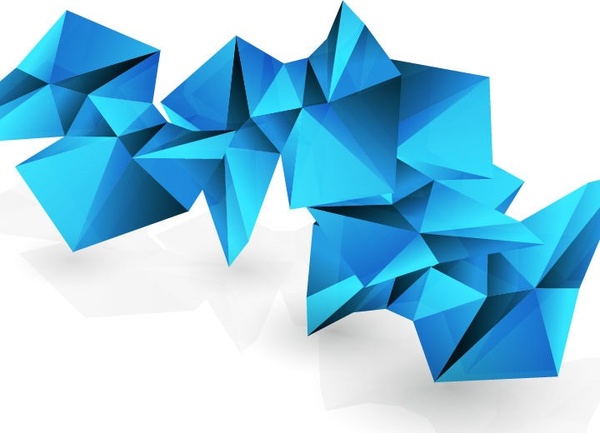 3d segitiga modern latar belakang vektor abstrak