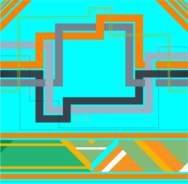 Abstraktion-Layout-Vektor-Illustration mit farbigen Stil