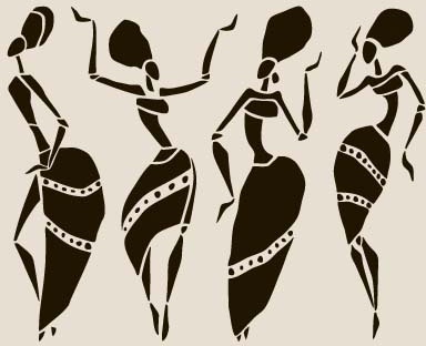 アフリカの女性のデザインのベクトル