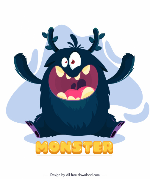Alien Monster Icon Funny Cartoon Character Sketch-2