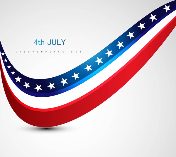 4 luglio - giorno dell'indipendenza americana bandiera americana.