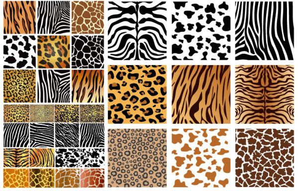tierische Textur-Hintergrund-Vektor-Grafiken