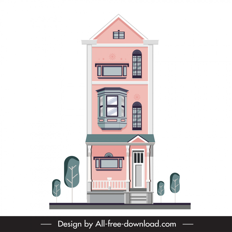 Plantilla de apartamento Diseño moderno elegante