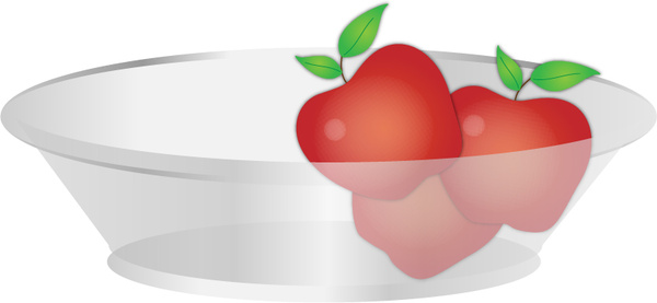 mangkuk buah apel