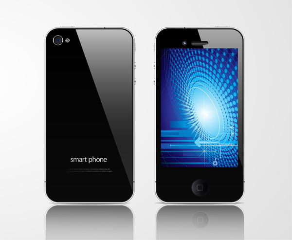 ilustração do telefone do smartphone do iphone da maçã