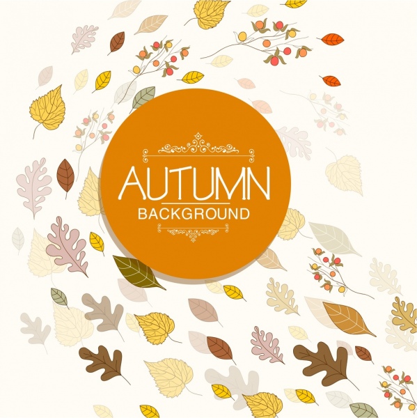Осенний фон пролетел лиственный орнамент иконы