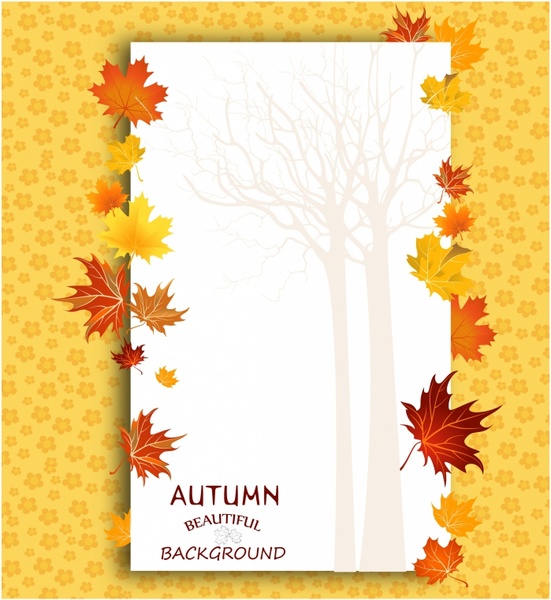 Herbst Hintergrund mit Ahorn Blätter. Textfreiraum.