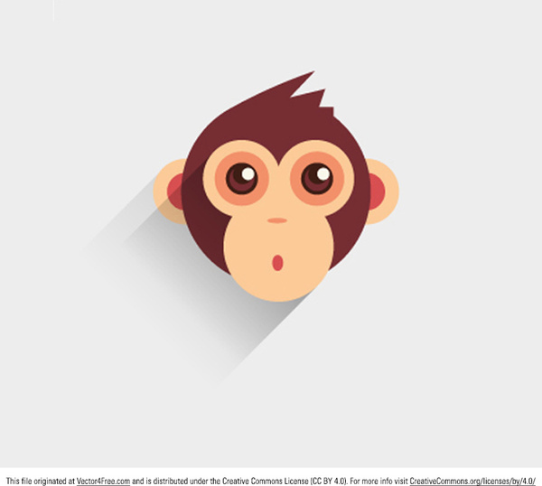 bebek maymun vektörü