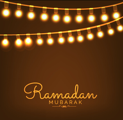 latar belakang ramadan mubarak vektor desain set