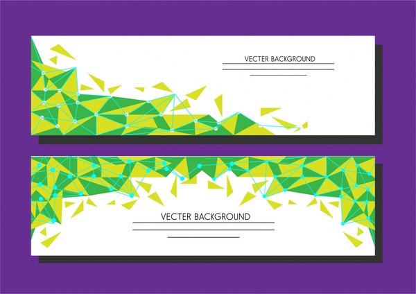 Hintergrund-Vektor-geometrischen Stil in grün und gelb