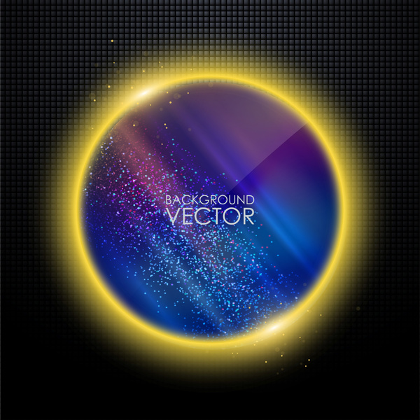 Hintergrund-Vektor-Illustration mit abstrakt planet
