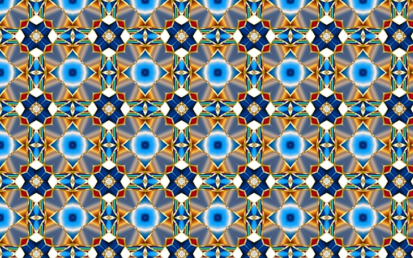 Hintergrund-Vektor-Illustration mit bunten symmetrische klassische Muster