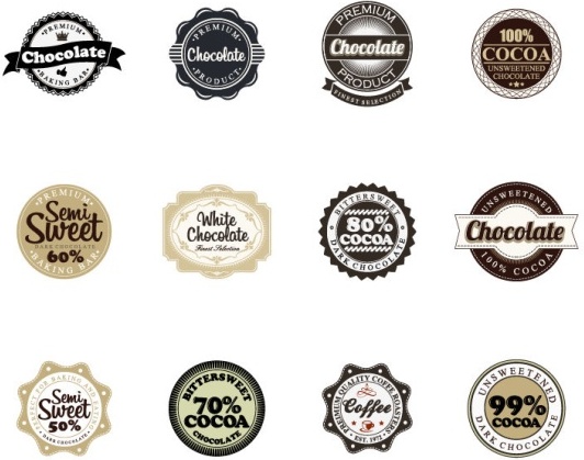 Badge With Labels Vintage Styles Vector