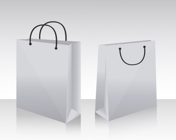 iconos de bolsas fondo maqueta boceto diseño 3d