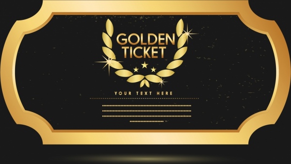 Banner template elegante estilo icono de laurel de oro