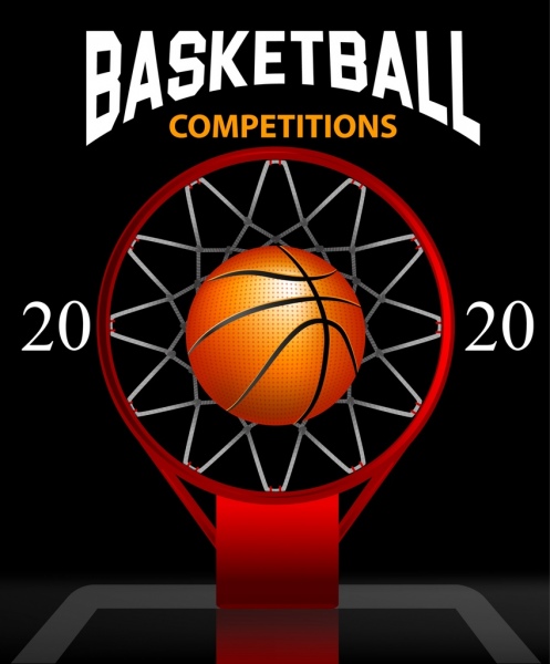 La bola de baloncesto Basket Hoop serie Decoracion banner