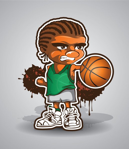 Emoticono de jugador de baloncesto