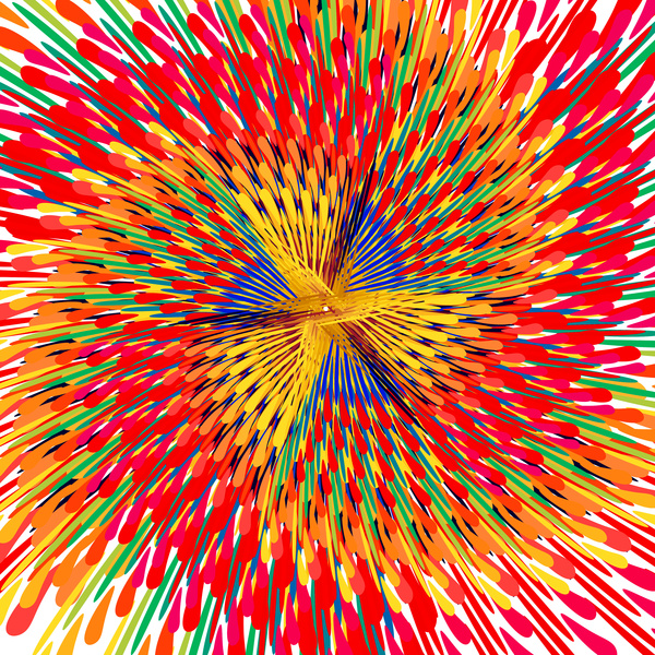 vector de fondo hermoso círculo multicolor abstracto colorido patrón punteado