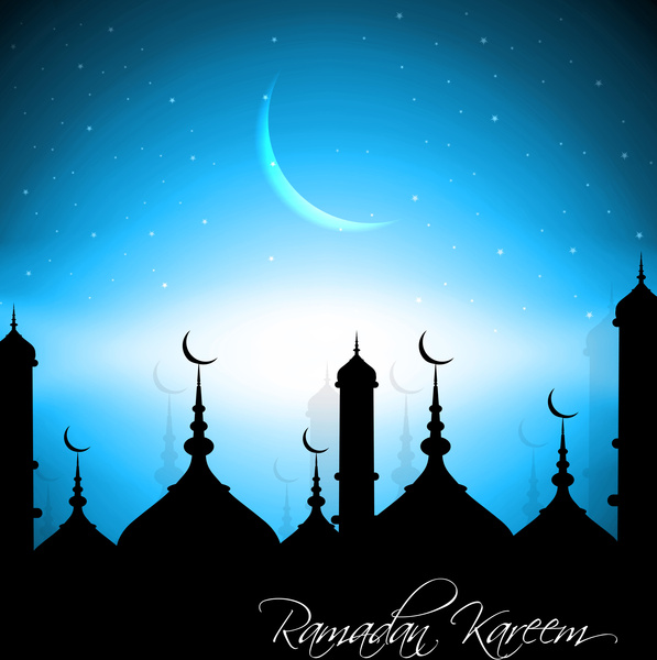 piękny arabski islamskich ramadan kareem kolorowe wektor