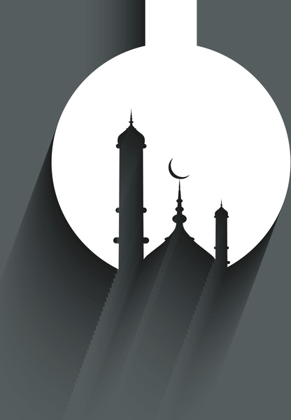 美しいアラビア語のイスラム教のラマダンカリームベクトル-4
