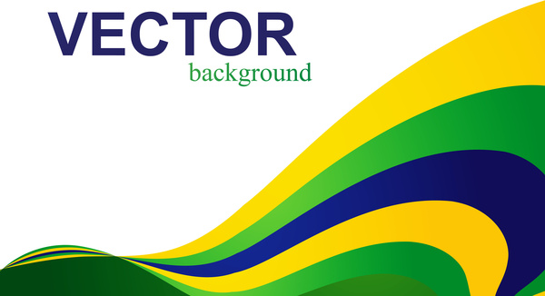 đẹp brazil cờ sóng khái niệm nền tảng đầy màu sắc