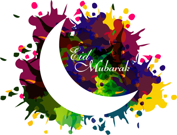 красивый праздник Рамадан Карим яркие красочные вектор