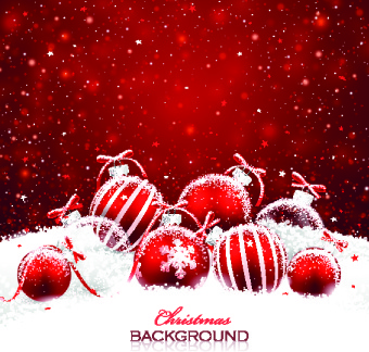 schöne Weihnachten rot Hintergrund Vektor