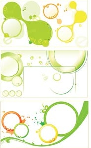 güzel renkli tasarım öğeleri için broşür illüstrasyon vektör çizim