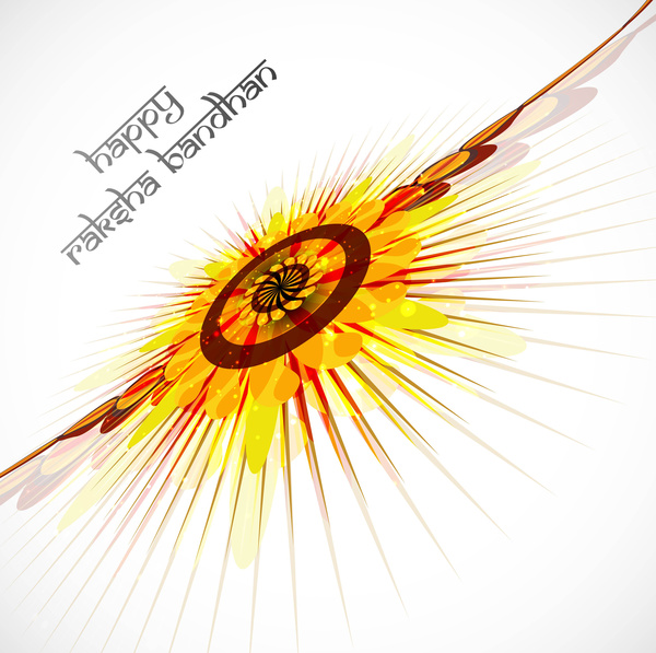 indah festival raksha bandhan latar belakang vektor