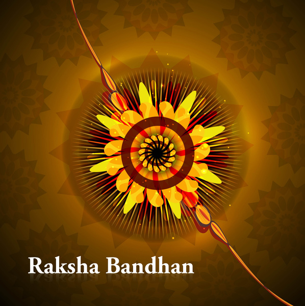 schöne Festival Raksha India Hintergrund Vektor