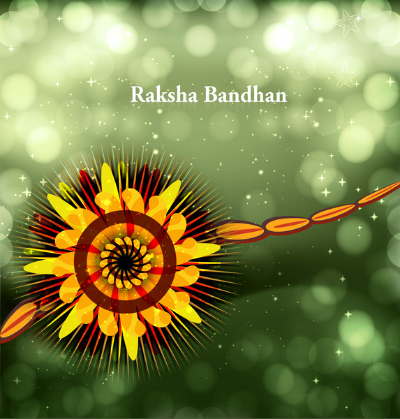 schöne Festival Raksha India Hintergrund Vektor