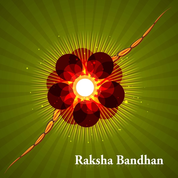 beau festival raksha bandhan contexte vecteur