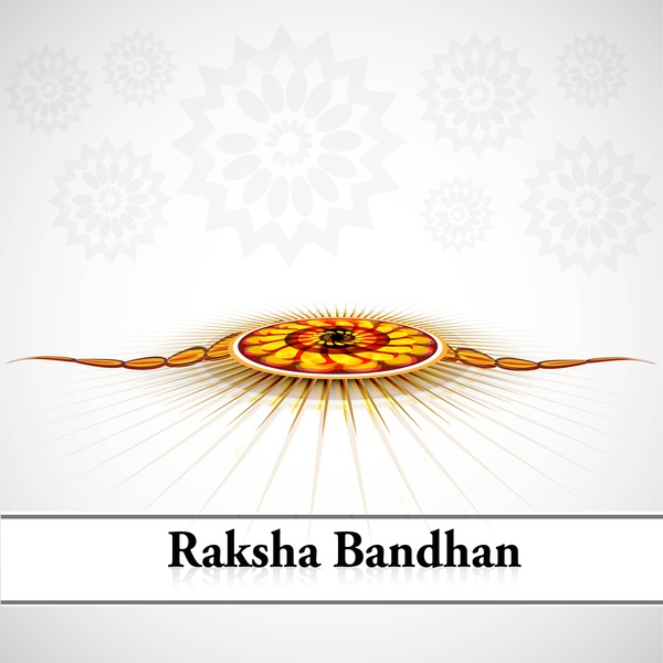 beau festival raksha bandhan contexte vecteur