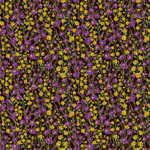 아름 다운 꽃 패턴을 완벽 한 복고풍 벡터 세트