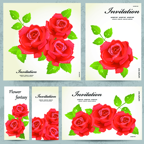 schöne Blumen-Einladung-design