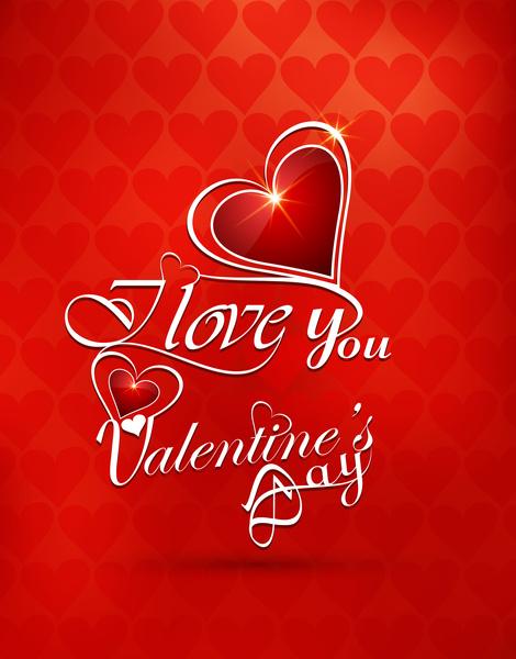 schöne Freunde Herz ewig für happy Valentines Tag stilvoll Text farbigen Hintergrund Vektor