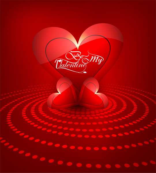 bei amici per sempre per felice giorno di San Valentino cuore elegante testo colorato sfondo vettoriale