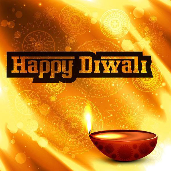 hermosa feliz diwali diya brillantes colores hindú festival de fondo