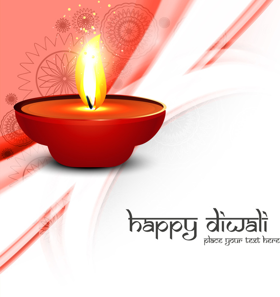 güzel mutlu bayramlar diya parlak renkli hindu Festivali arka plan