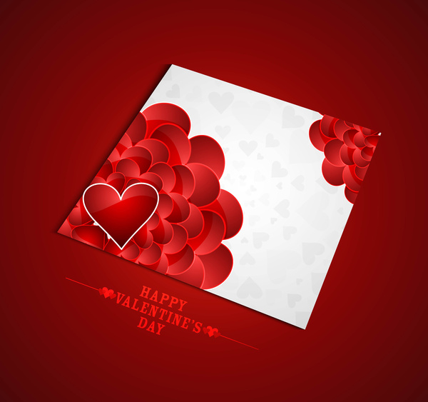 Beautiful Heart Stylish Card Valentines Day Card Design