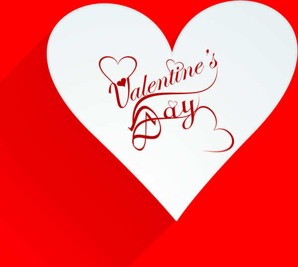 Văn bản trái tim đẹp thời trang thiết kế thiệp Valentine