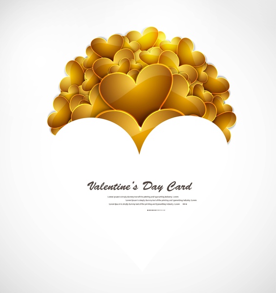 schöne stilvolle Text Valentinstag Karte Herzdesign