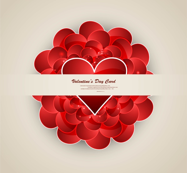design de cartão de dia dos namorados de texto elegante lindo coração
