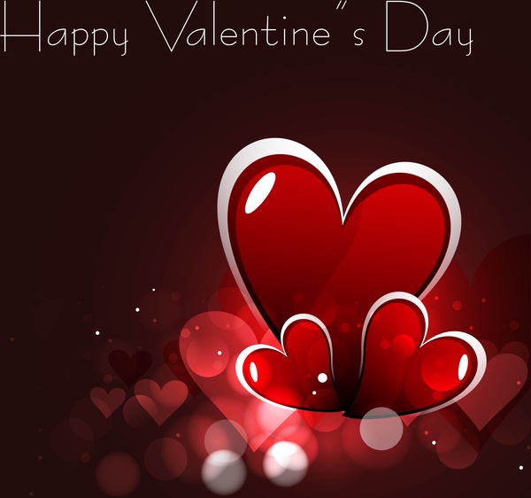 diseño de tarjeta de día de San Valentín con estilo hermoso corazón