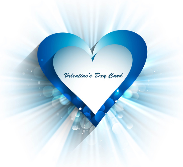 indah hati untuk bahagia hari Valentine kartu fantastis latar belakang vektor