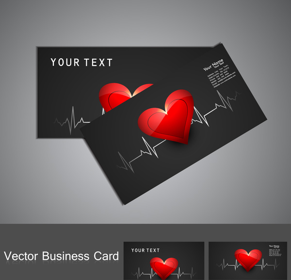 아름 다운 의료 비즈니스 카드 또는 명함 다채로운 벡터 디자인