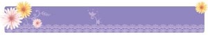Halaman indah perbatasan sudut desain floral vector banner