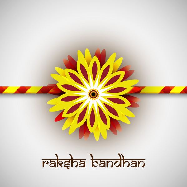 diseño de tarjeta colorida del fondo de hermoso raksha bandhan