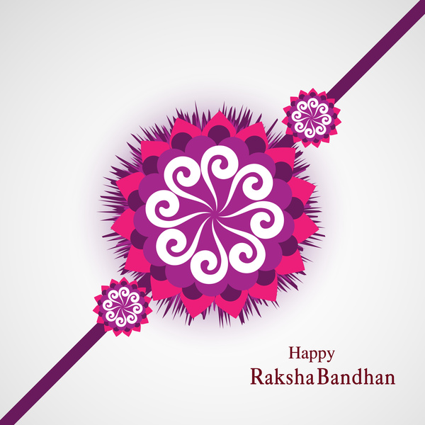 아름 다운 raksha bandhan 배경 화려한 카드 디자인