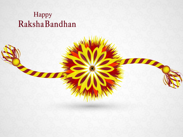 아름 다운 raksha bandhan 배경 화려한 카드 디자인